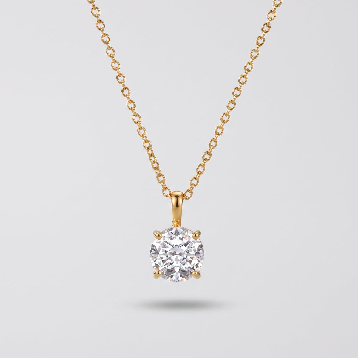 Eléonore Elegant Zircon Pendant Necklace