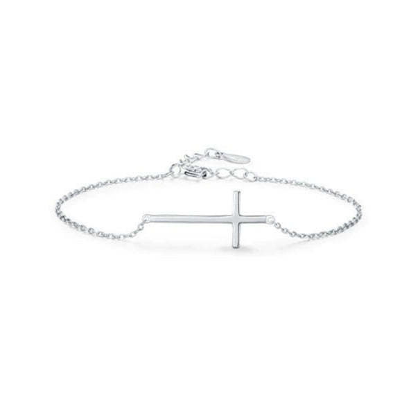 Camille Silver Cross Bracelet