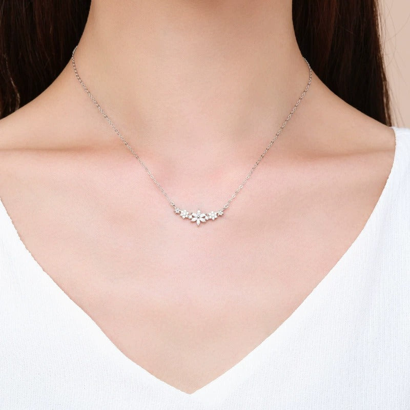 Camille Floral Sparkle Necklace