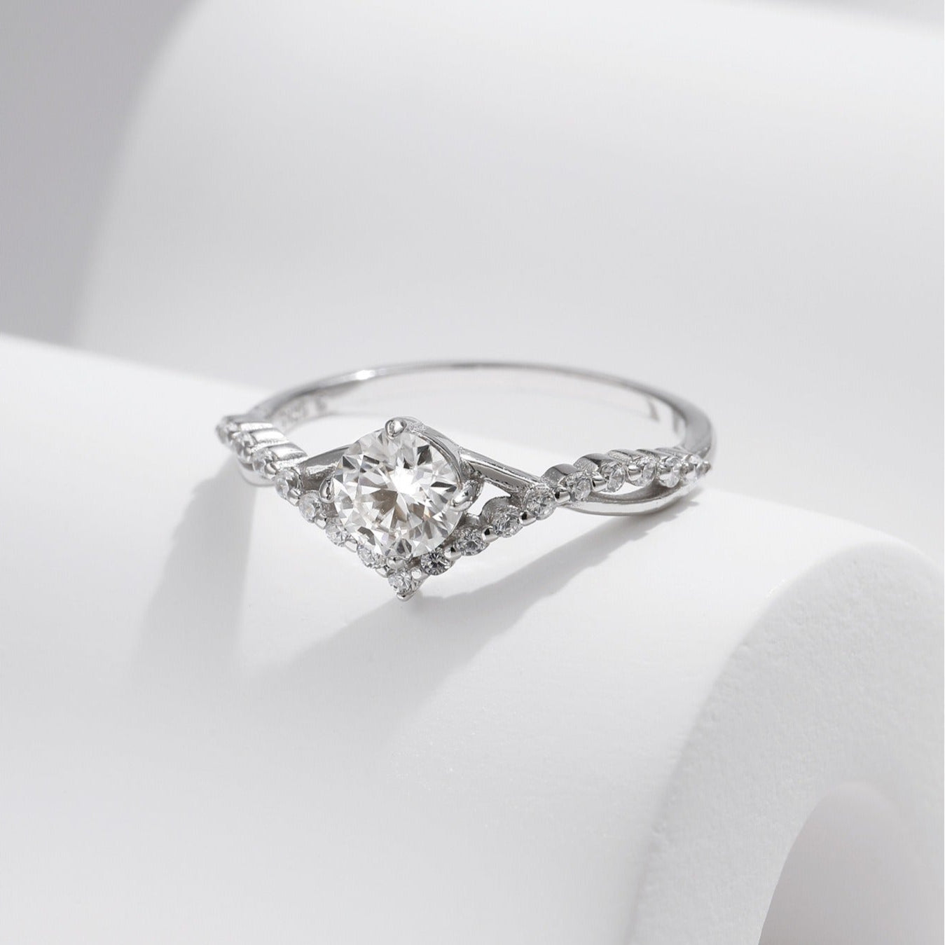 Vivienne Crystal Silver Ring