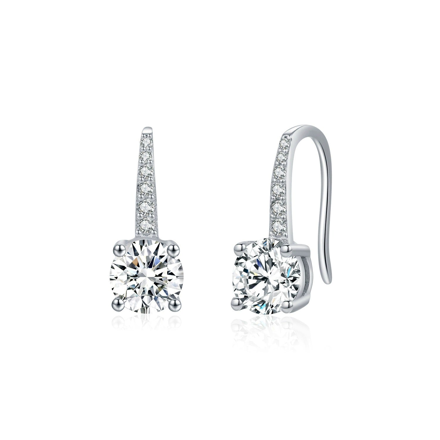 Luna Pavé Solitaire Earrings