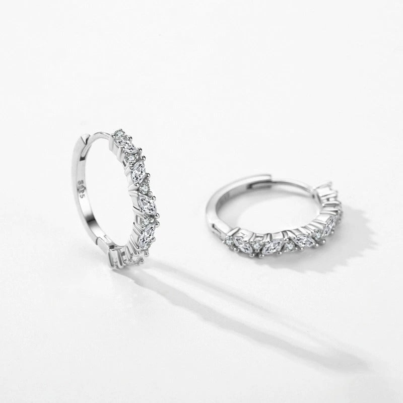 Celeste Pavé Hoop Earrings