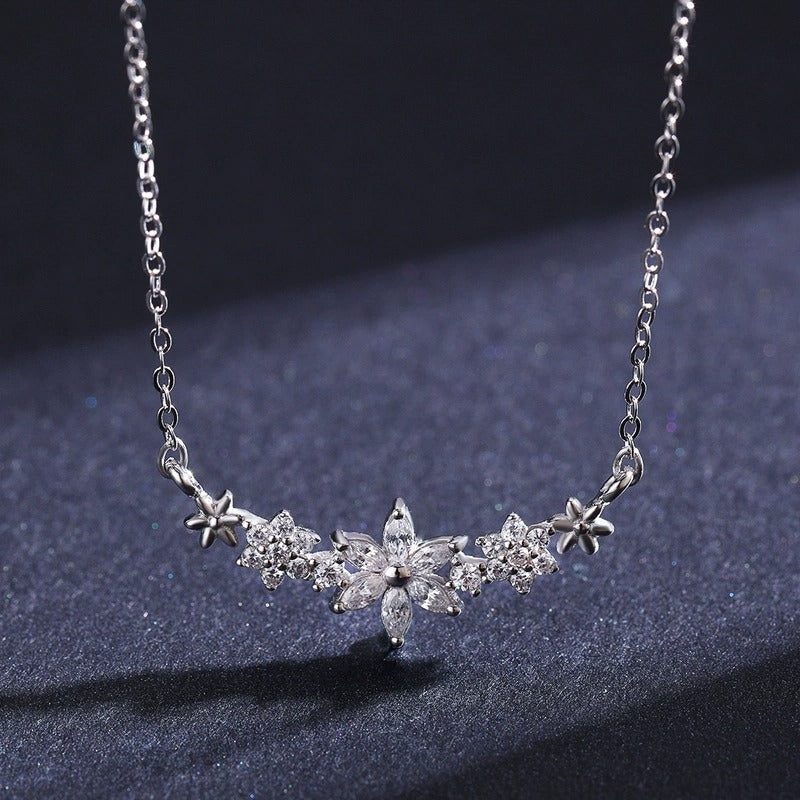 Camille Floral Sparkle Necklace