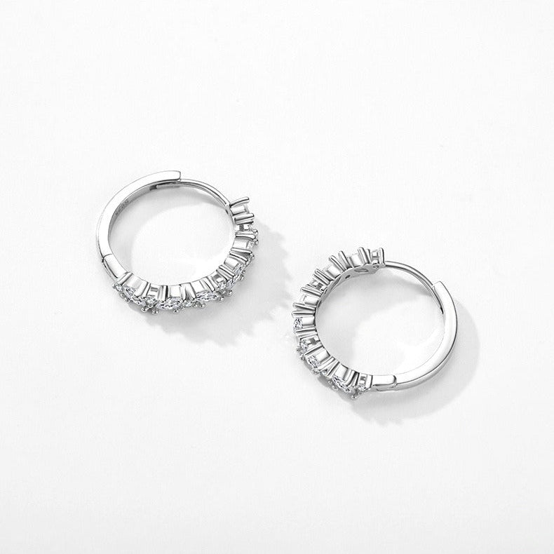 Celeste Pavé Hoop Earrings