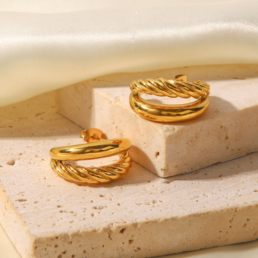 Juliet Layered Gold Earrings