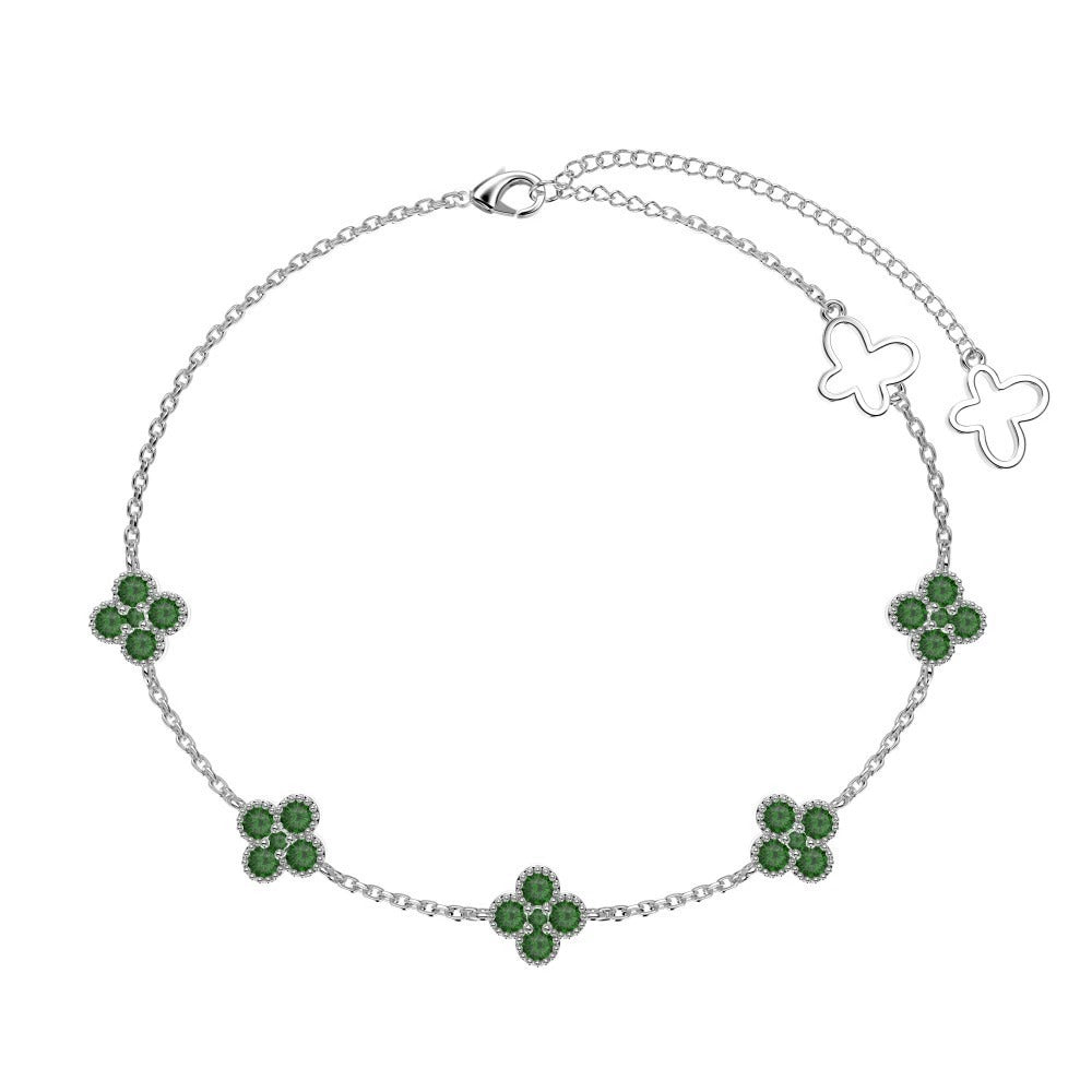 Aurélie Clover Crystal Bracelet