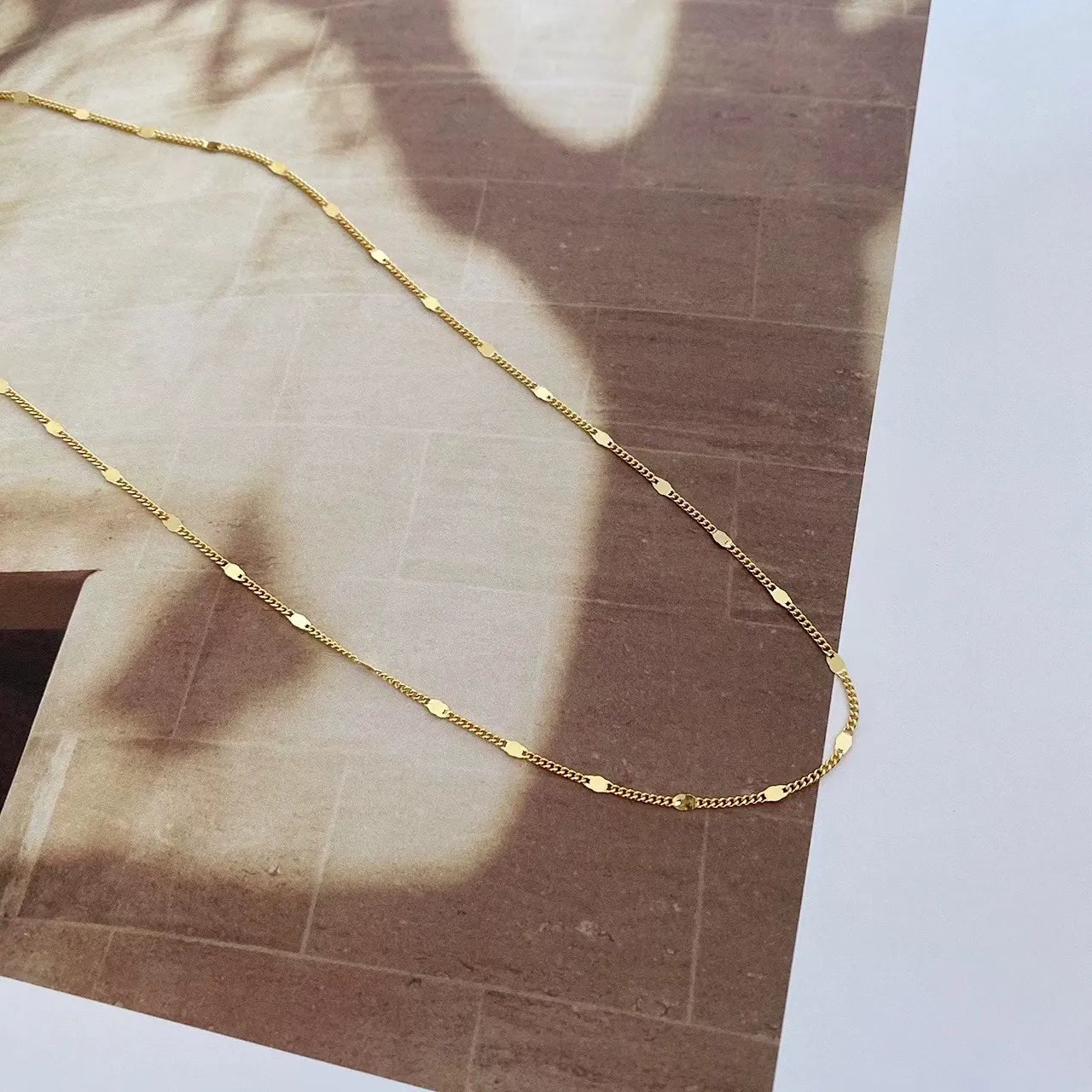 Aria Gold Dot Necklace