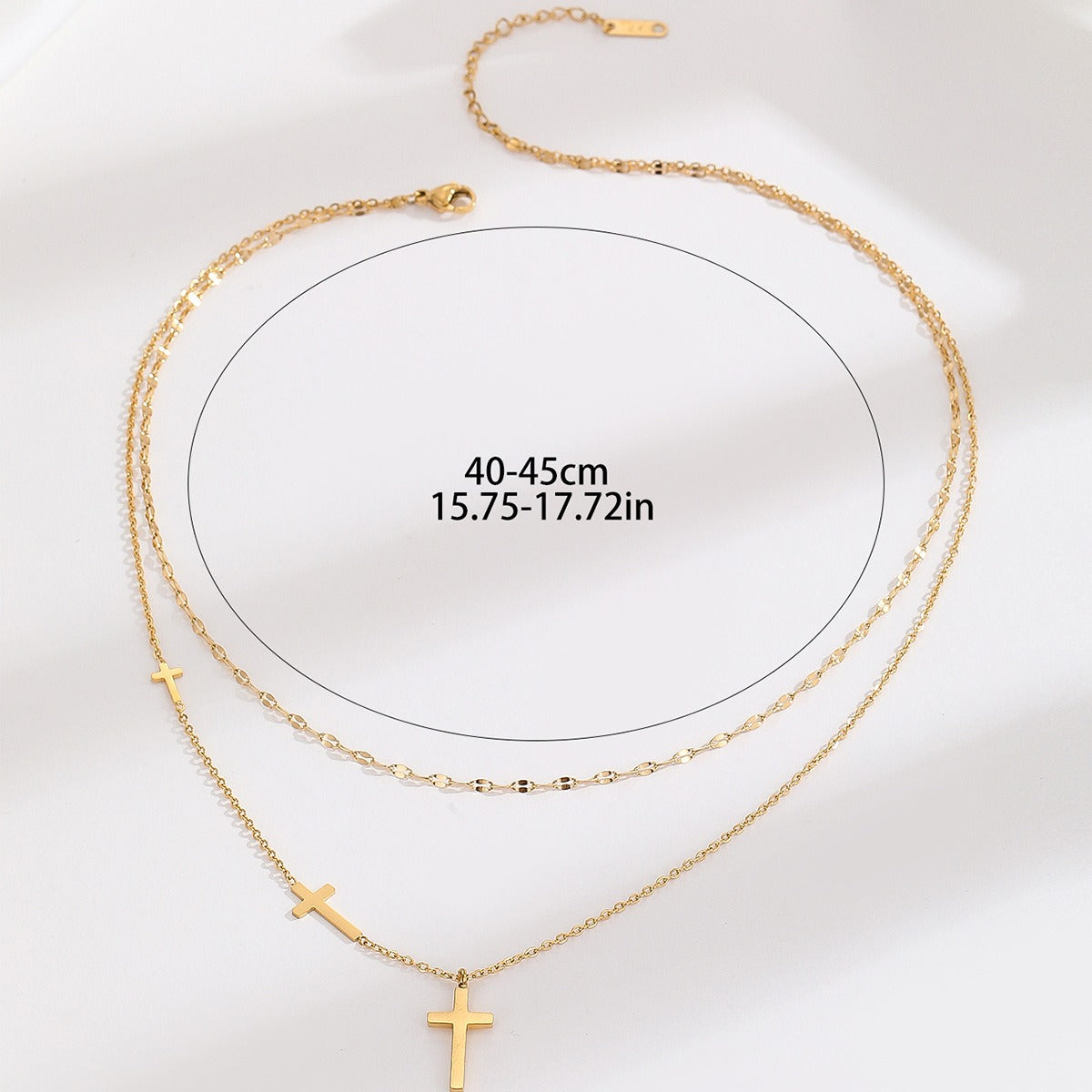 Amelia Cross Layer Necklace