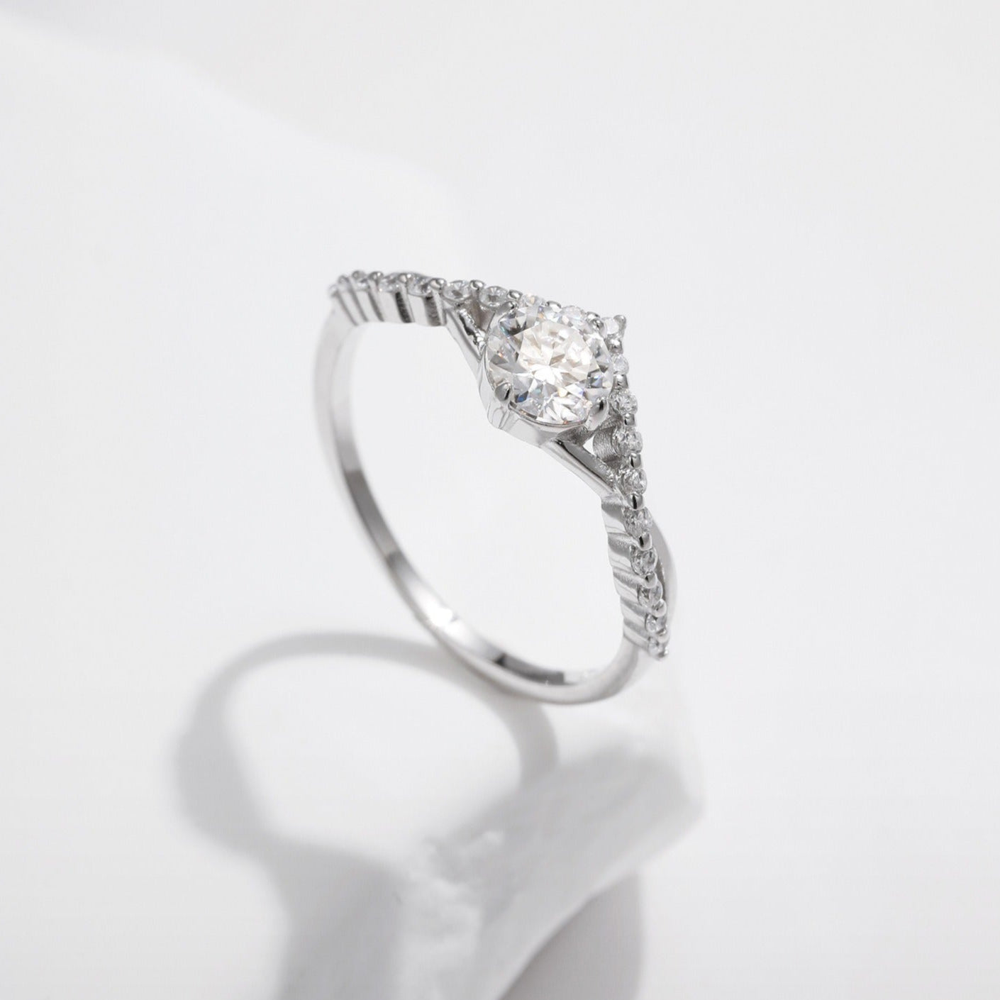Vivienne Crystal Silver Ring