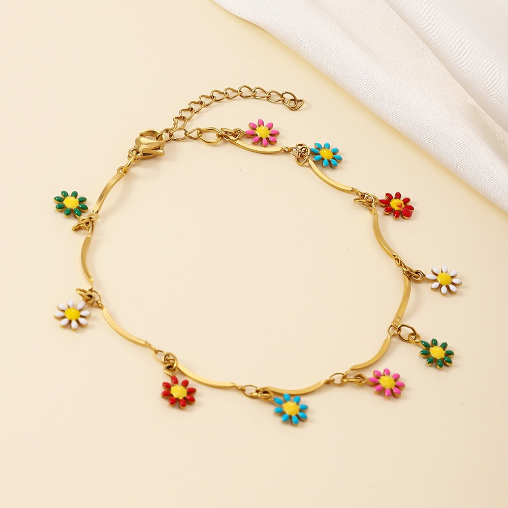 Fiona Flower Anklet