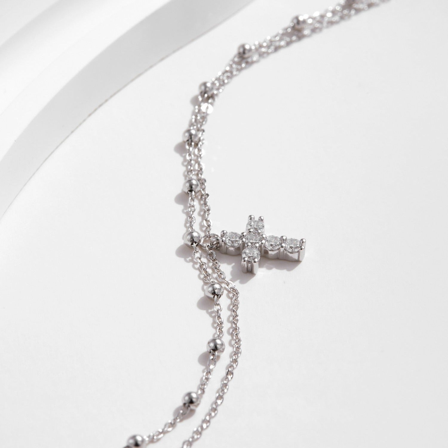 Chloé Crystal Cross Bracelet