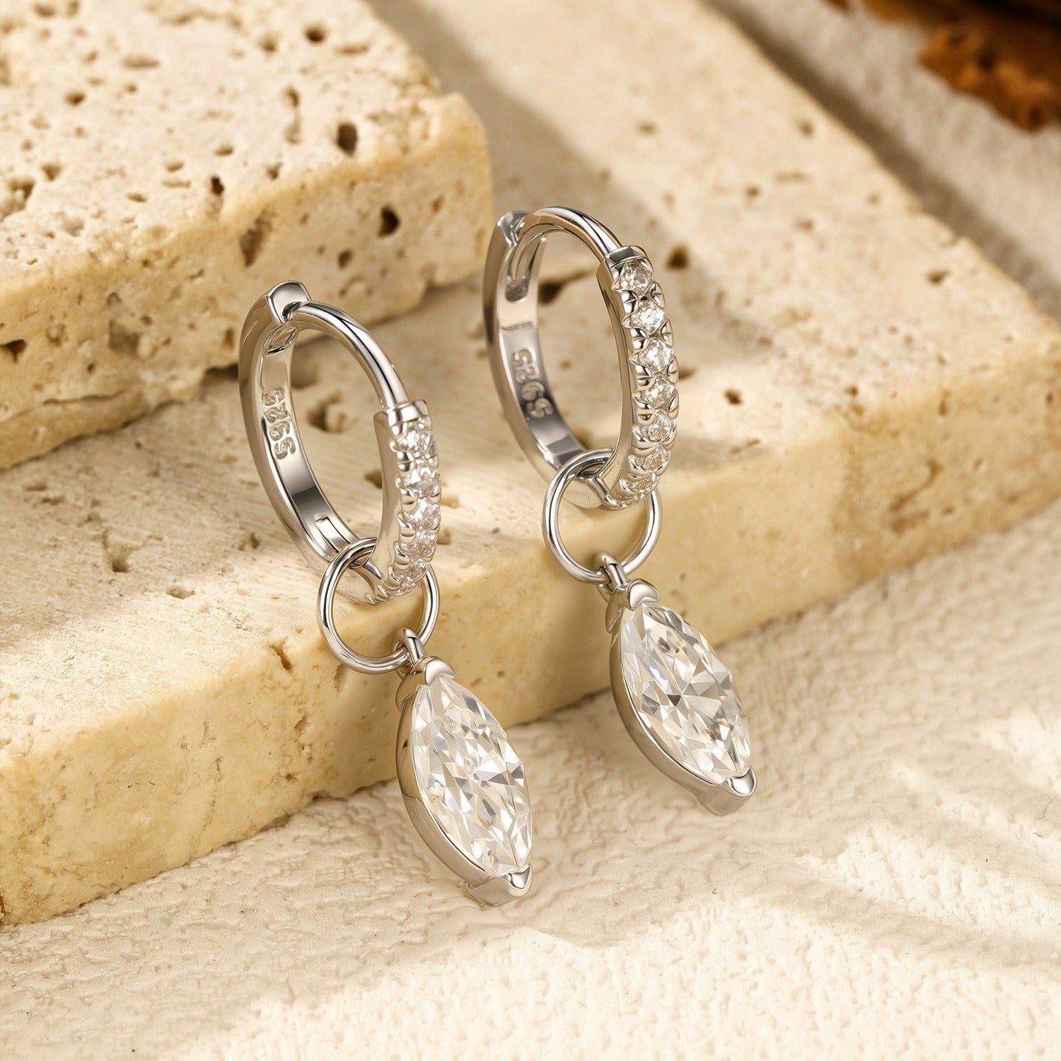 Luna Pavé Drop Earrings