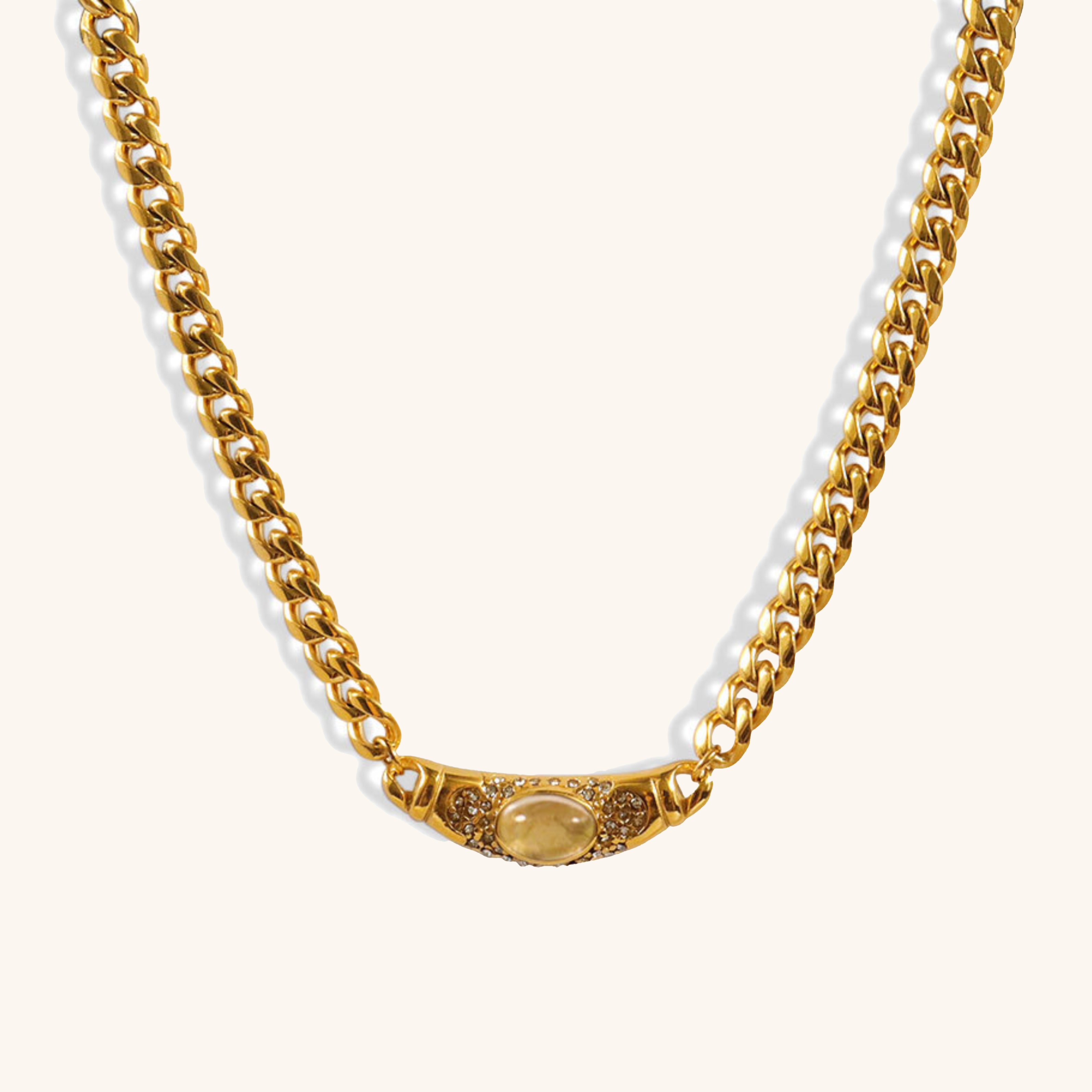 Lora Vintage Gold Necklace