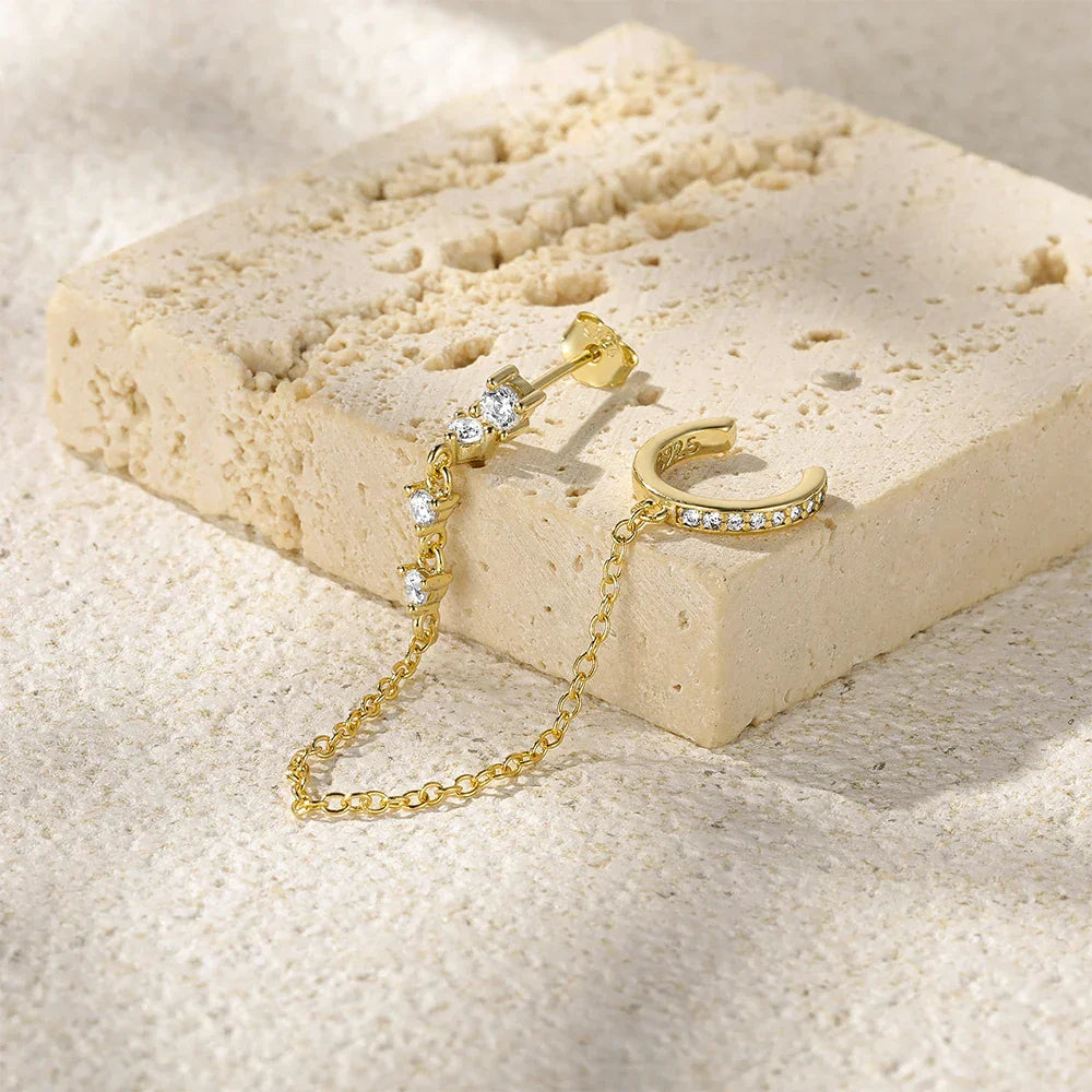 Andra Chain Cuff Earrings