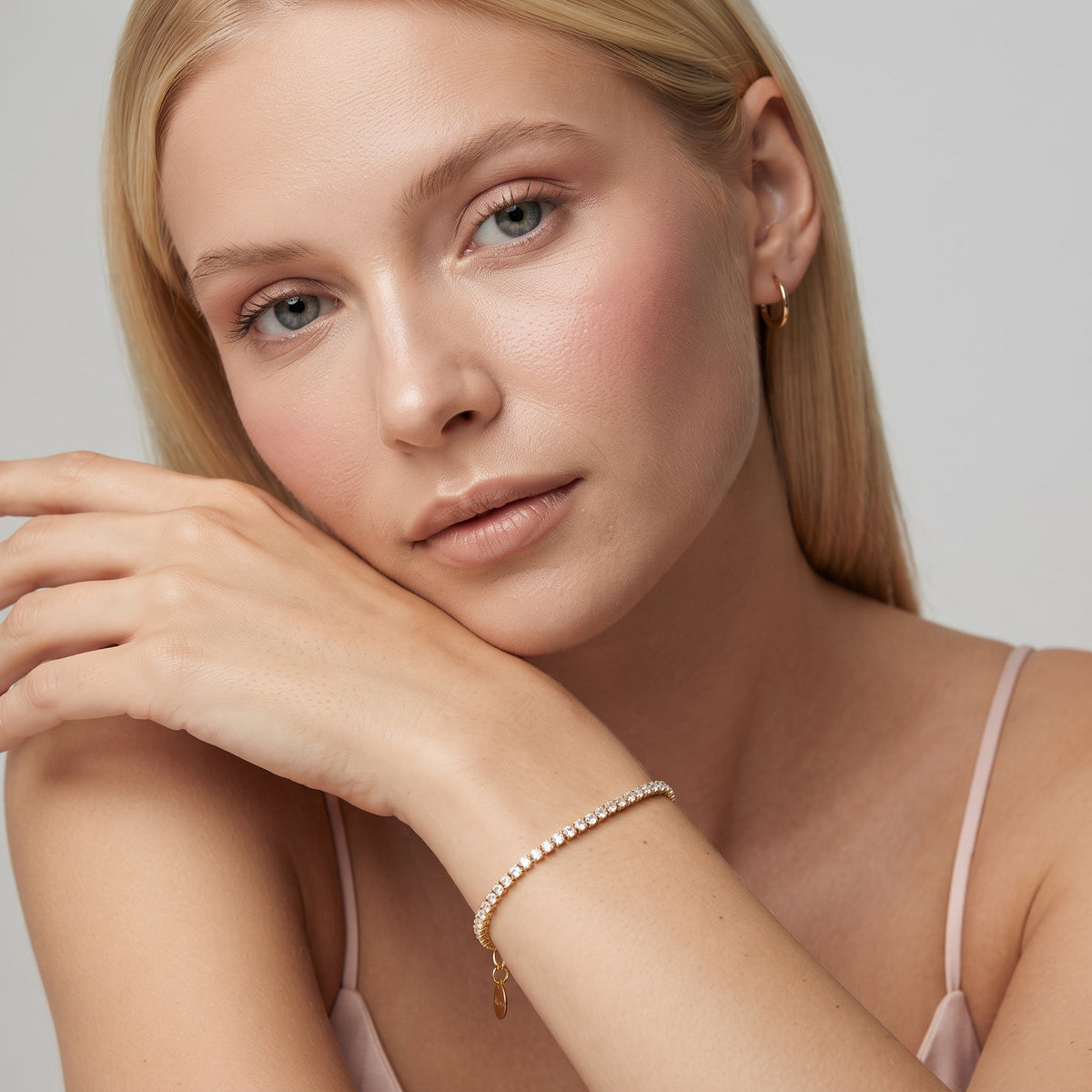 Bianca Gold Tennis Bracelet