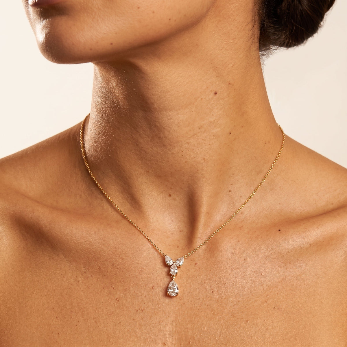 Teardrop Cluster Pendant