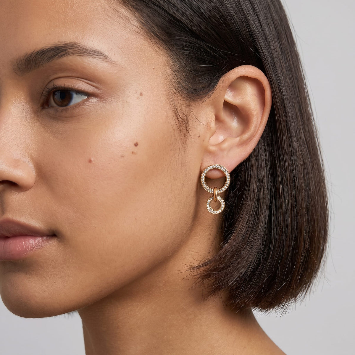 Double Circle Earrings