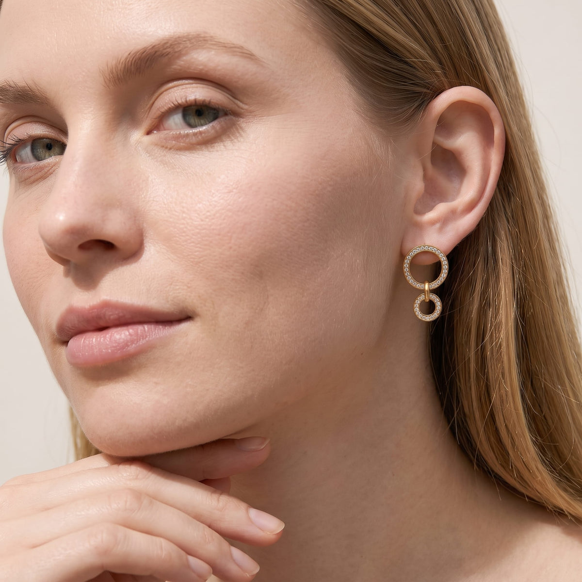 Double Circle Earrings