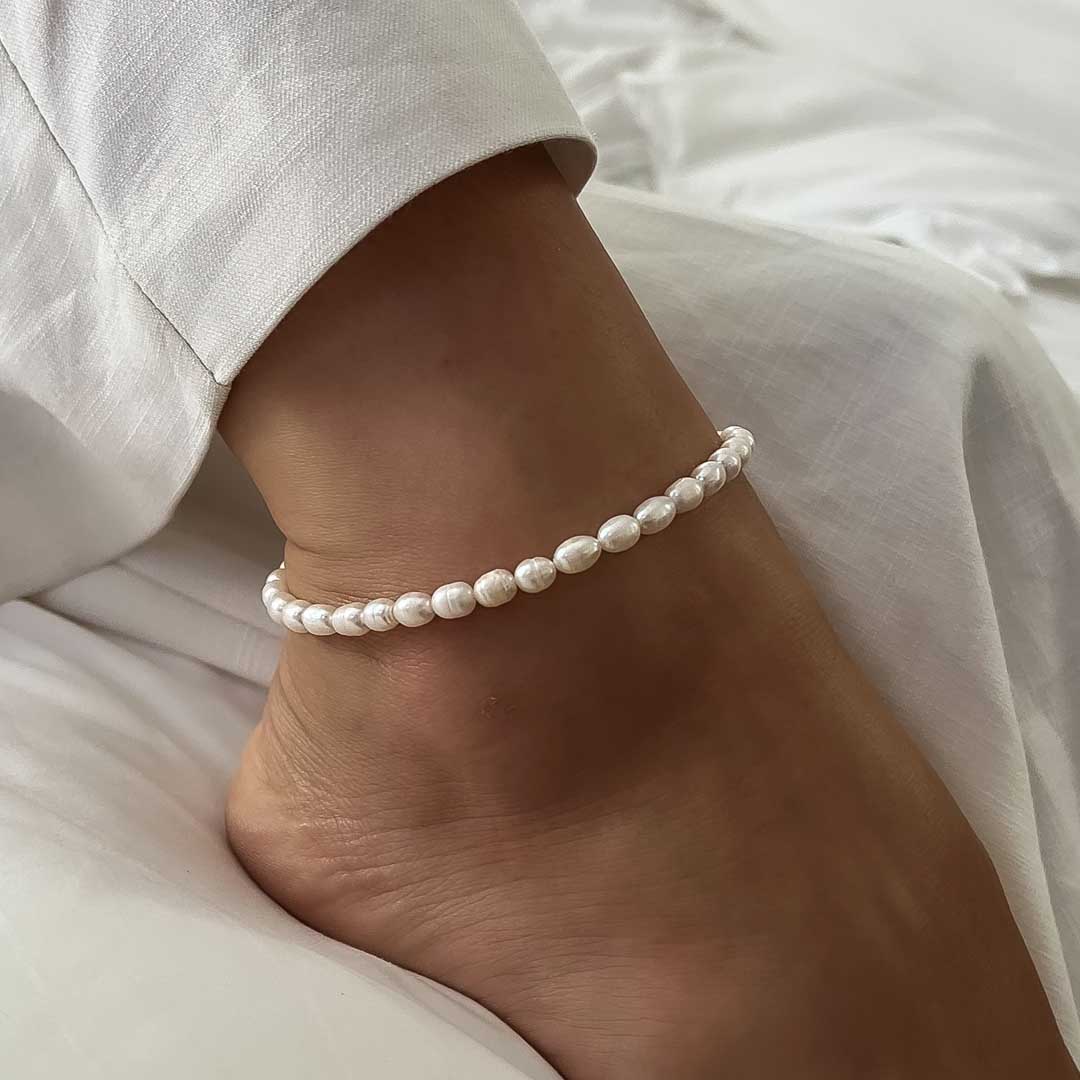 Olivia Freshwater Pearl Anklet