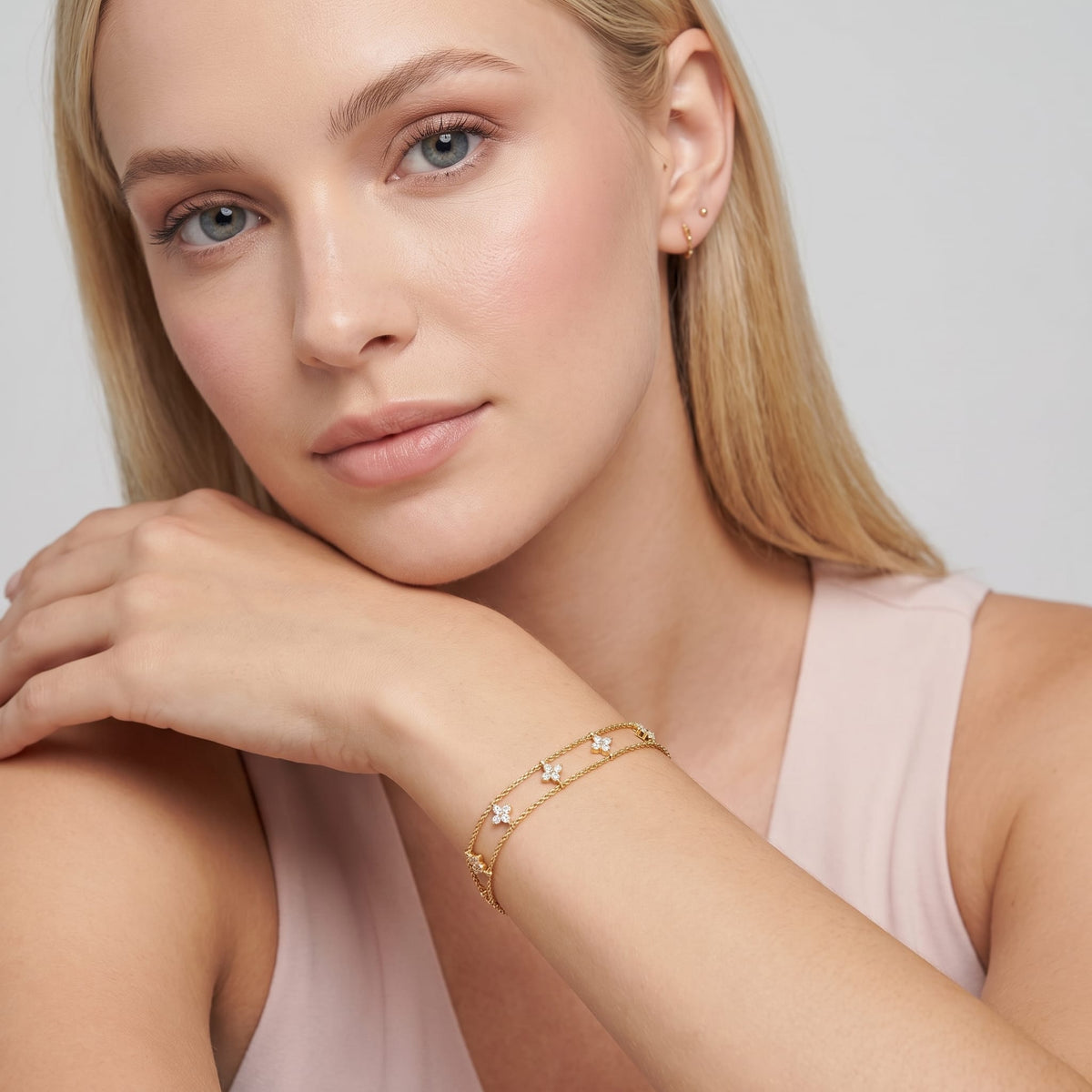 Layered Clover Bracelet