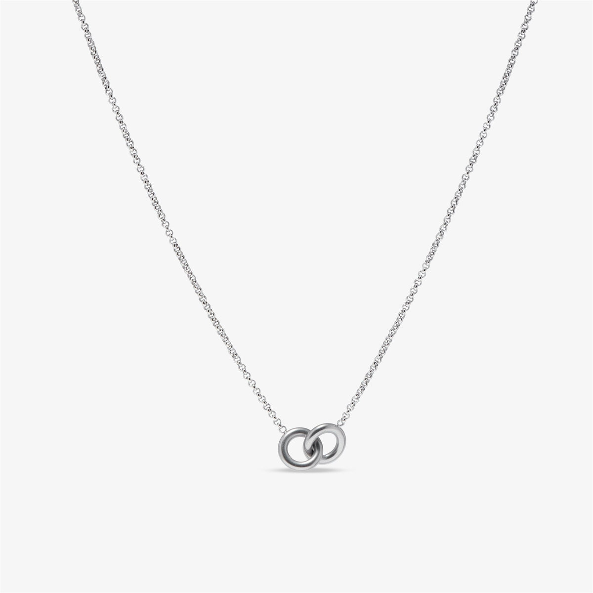 Silver Interlock Necklace