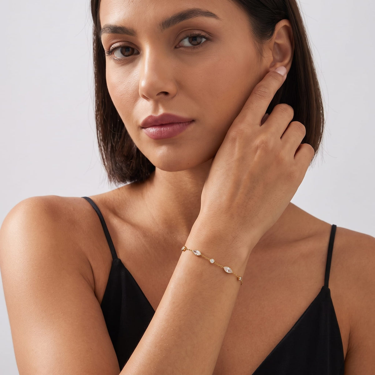 Marquise Station Bracelet