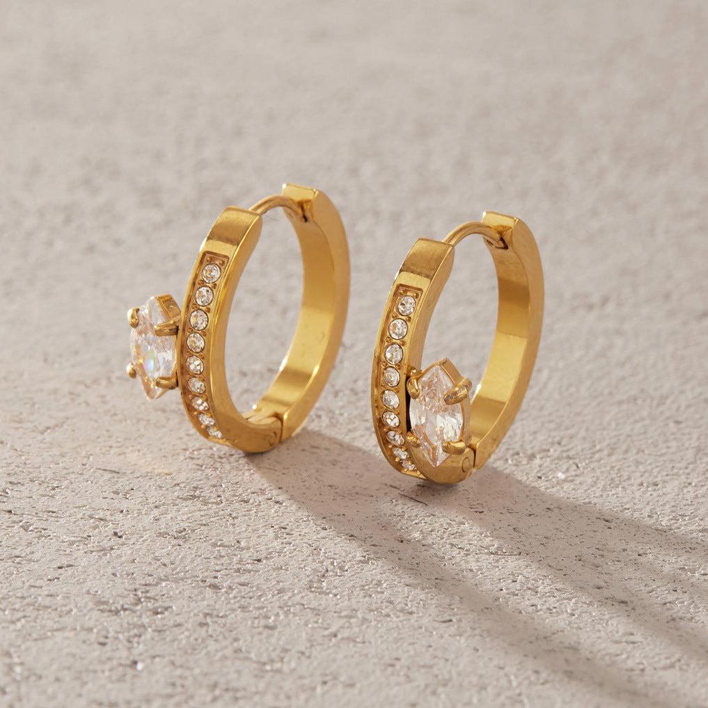 Marquise Pavé Hoops
