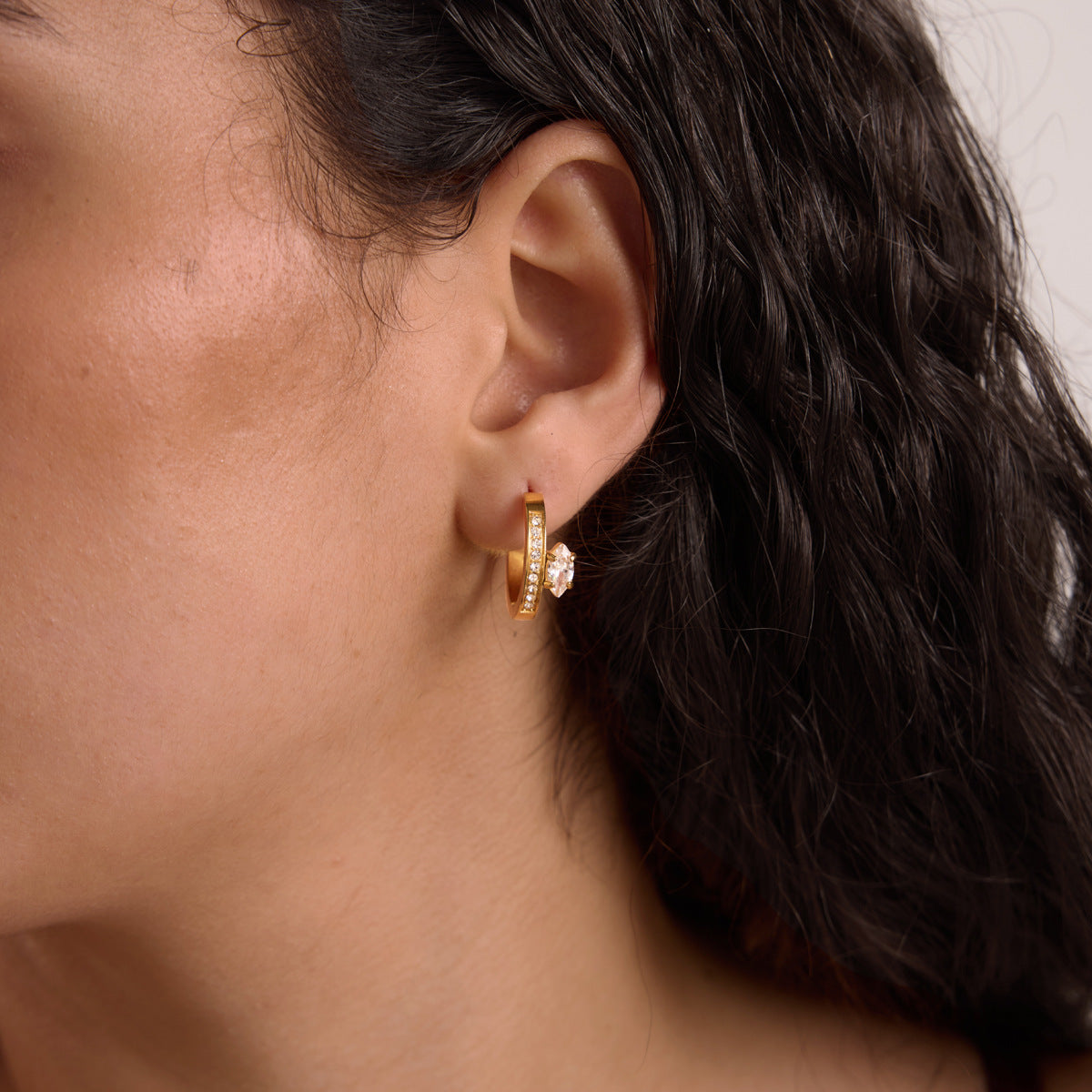 Marquise Pavé Hoops