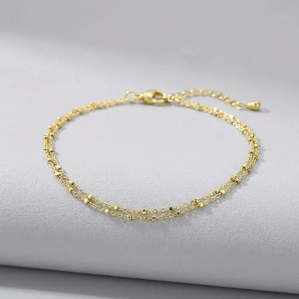 Tina Layered Chain Anklet