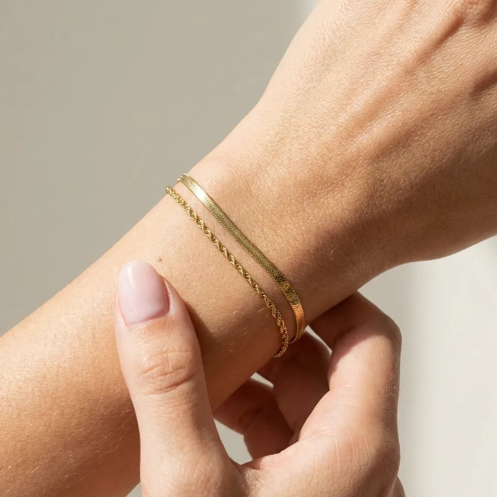 Laura Layered Gold Bracelet