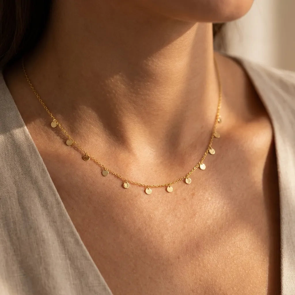 Francia Dot Charm Necklace