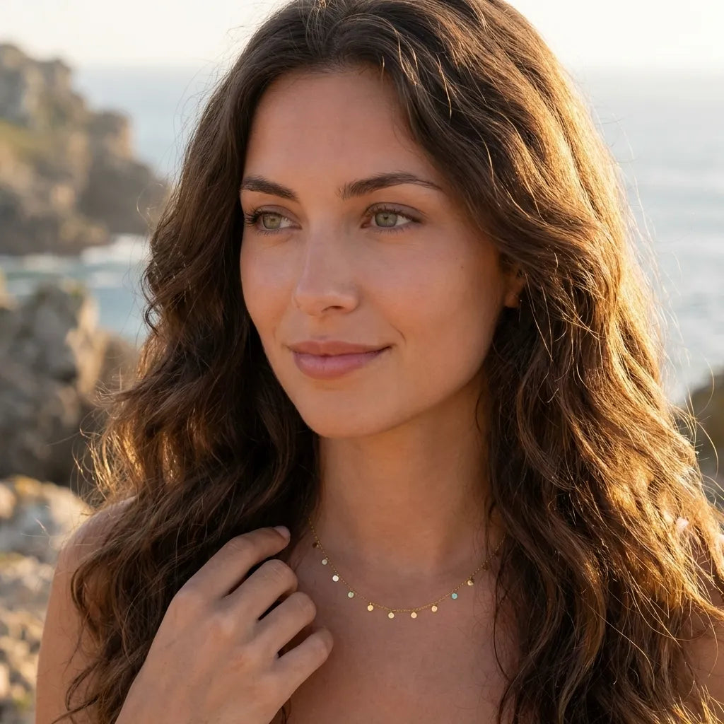Francia Dot Charm Necklace