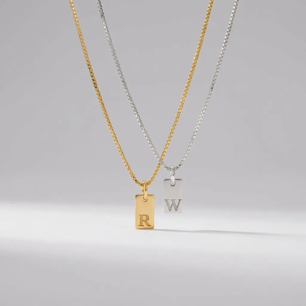 Aurélie Initial Charm Necklace
