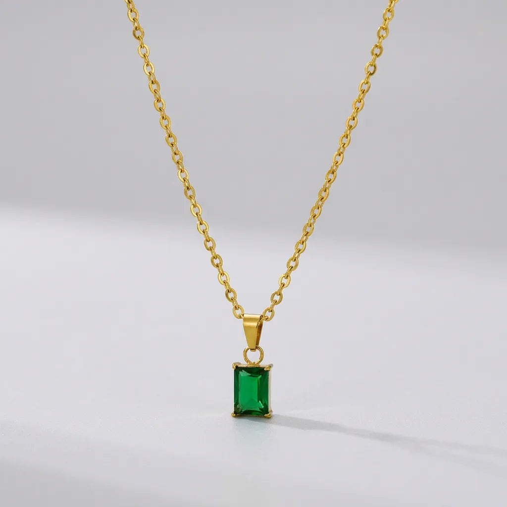 Jasmine Green Pedant Necklace