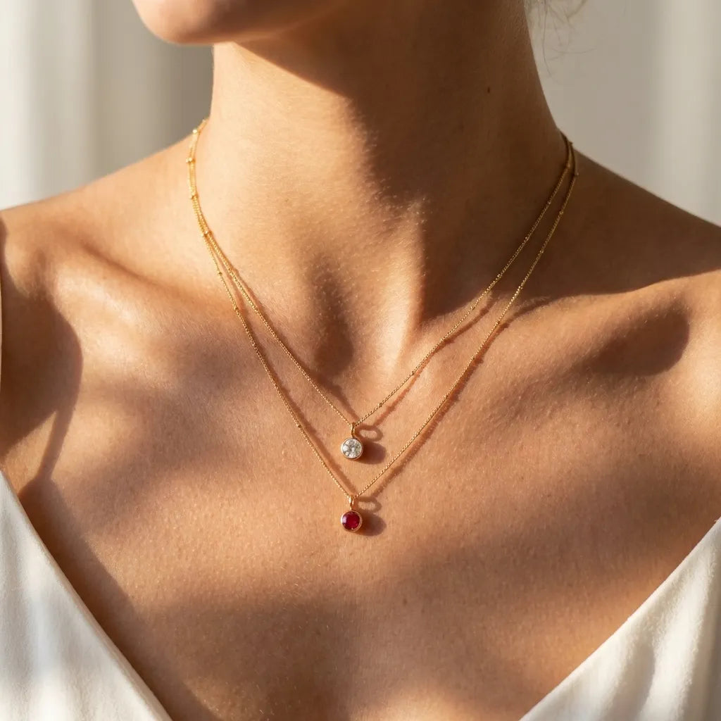 Amélie Birthstone Pedant Necklace