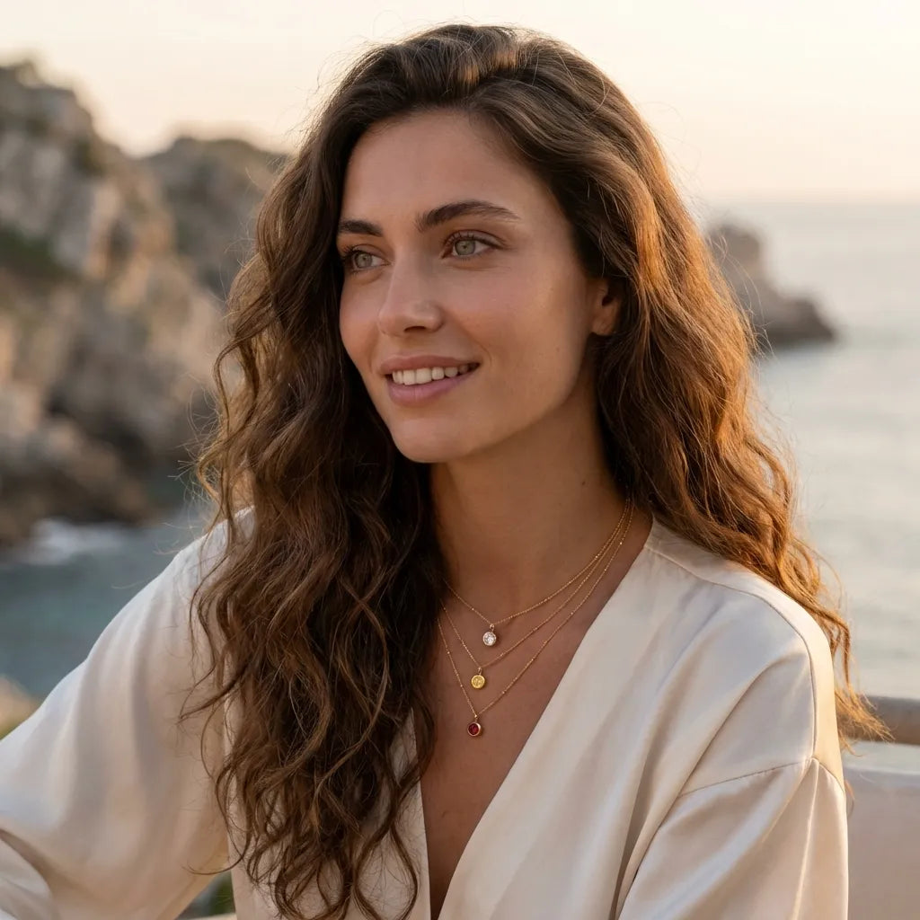 Amélie Birthstone Pedant Necklace