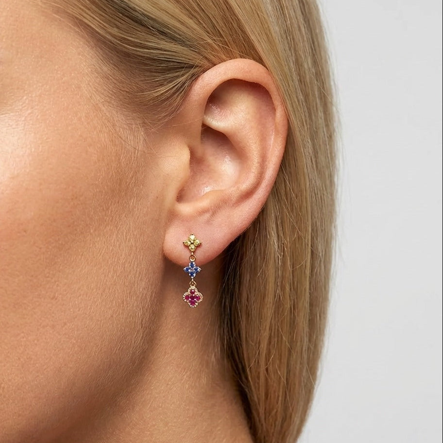 Mia Glimmer Cluster Earrings
