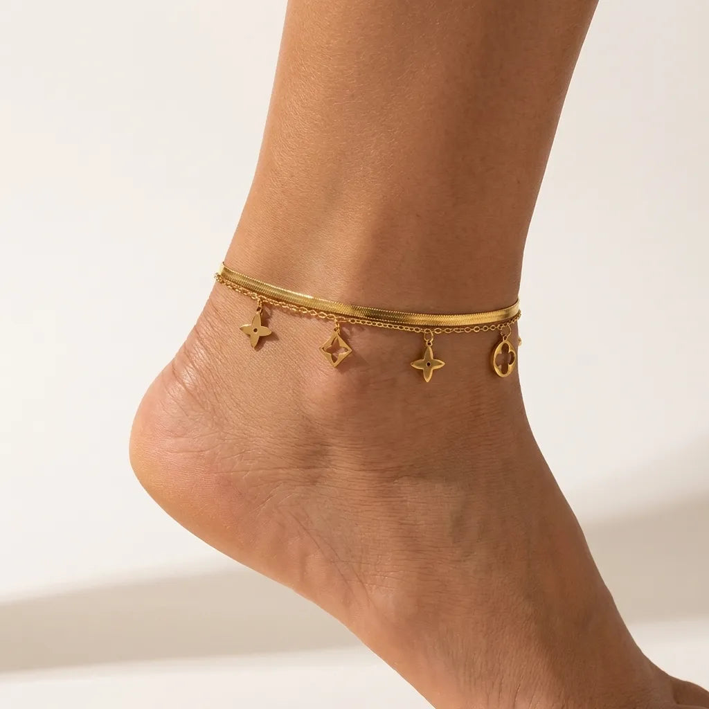 Chiara Clover Charm Anklet