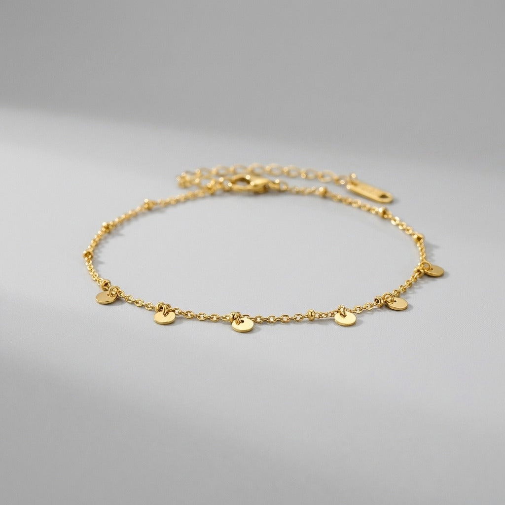 Lucie Dot Charm Anklet