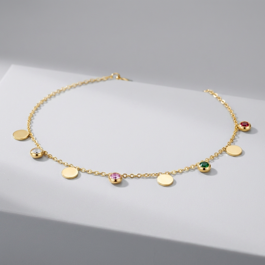 Lucie Gold Drops Anklet