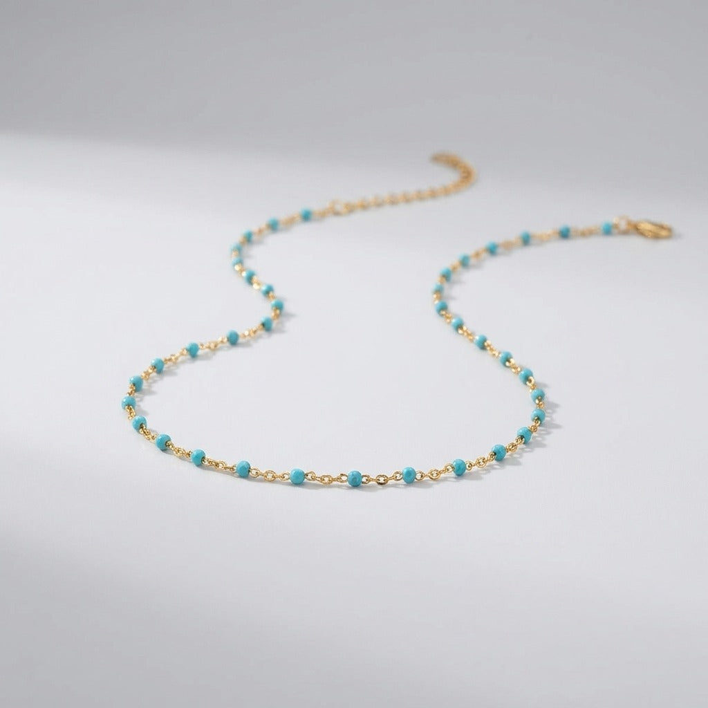 Capria Turquoise Chain Anklet