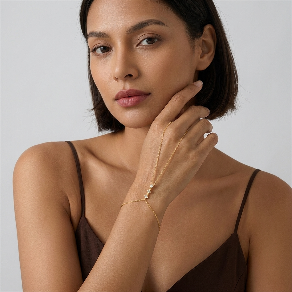 Aurélie Crystals Dainty Chain Bracelet