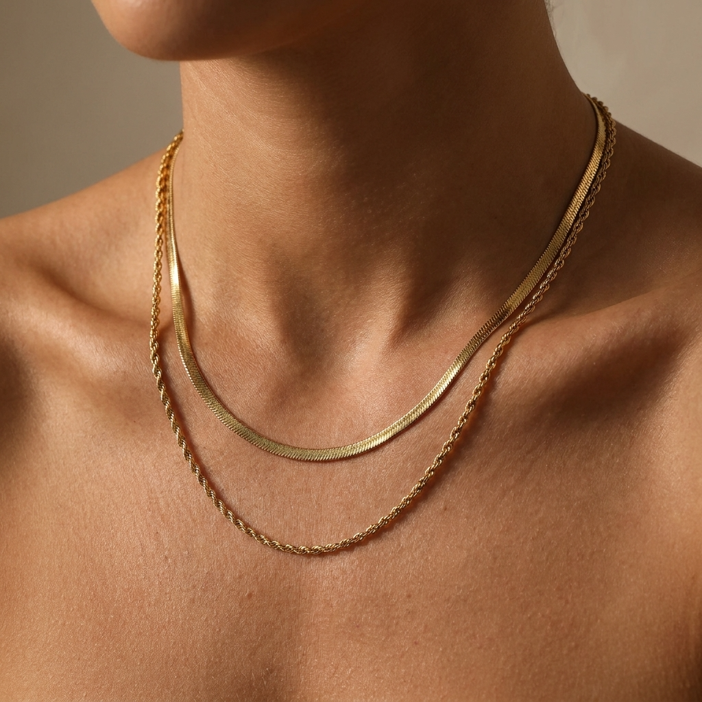 Hailey Layered Gold Necklace
