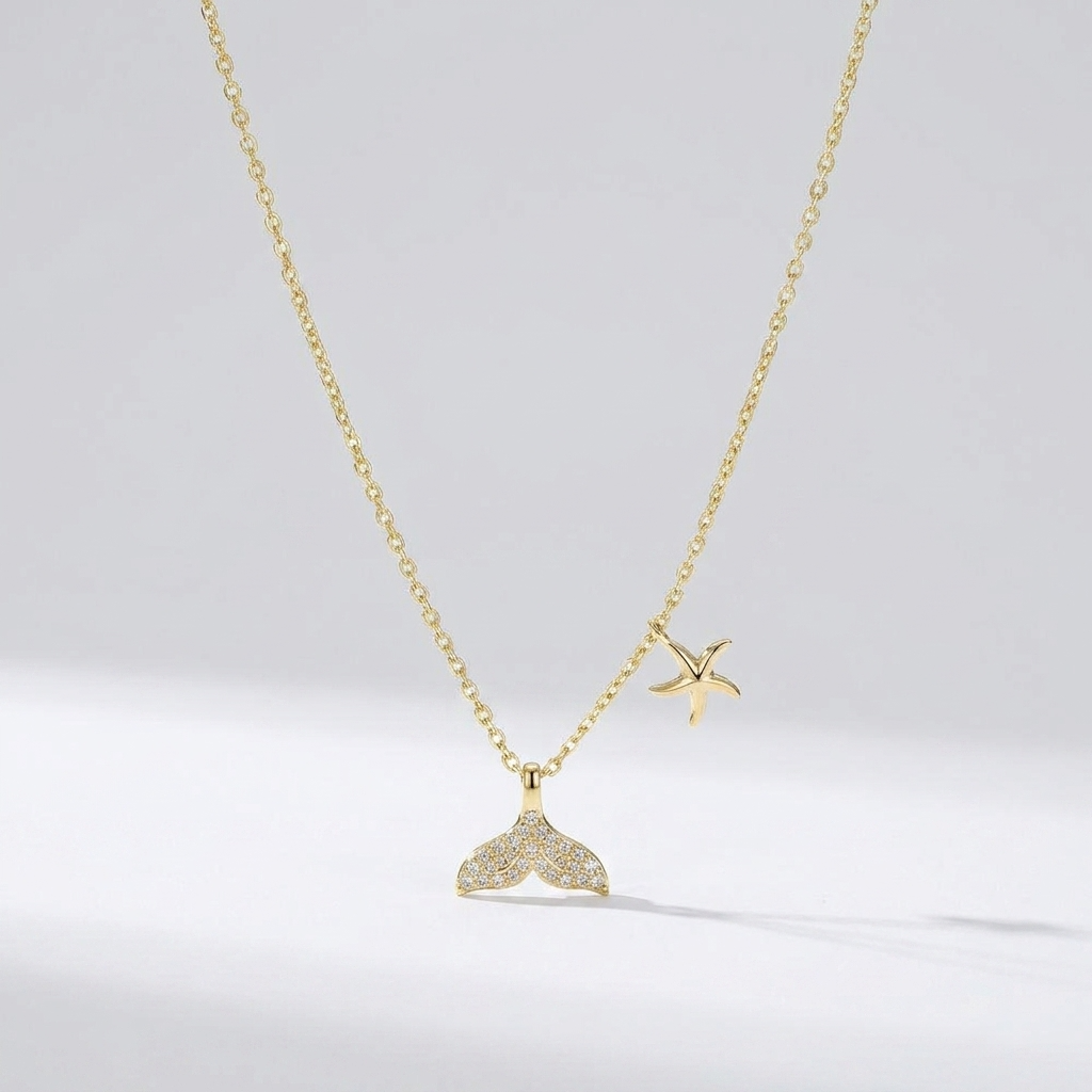 Selene Ocean Spirit Gold Necklace