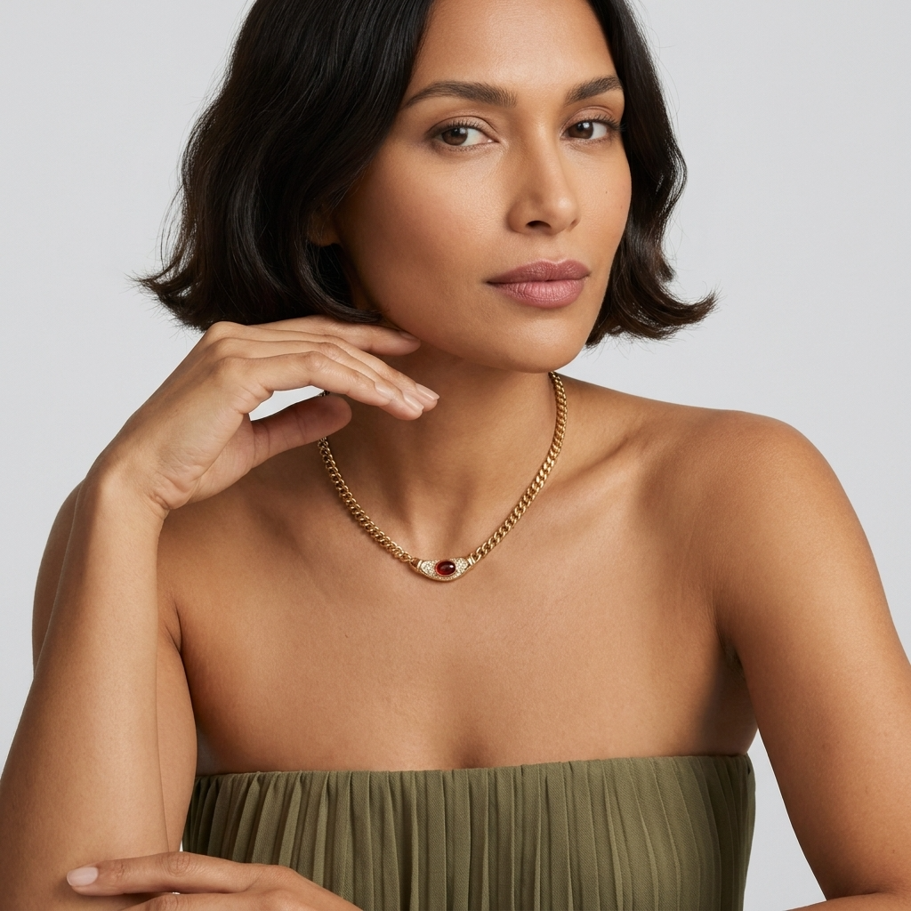 Lora Vintage Gold Necklace