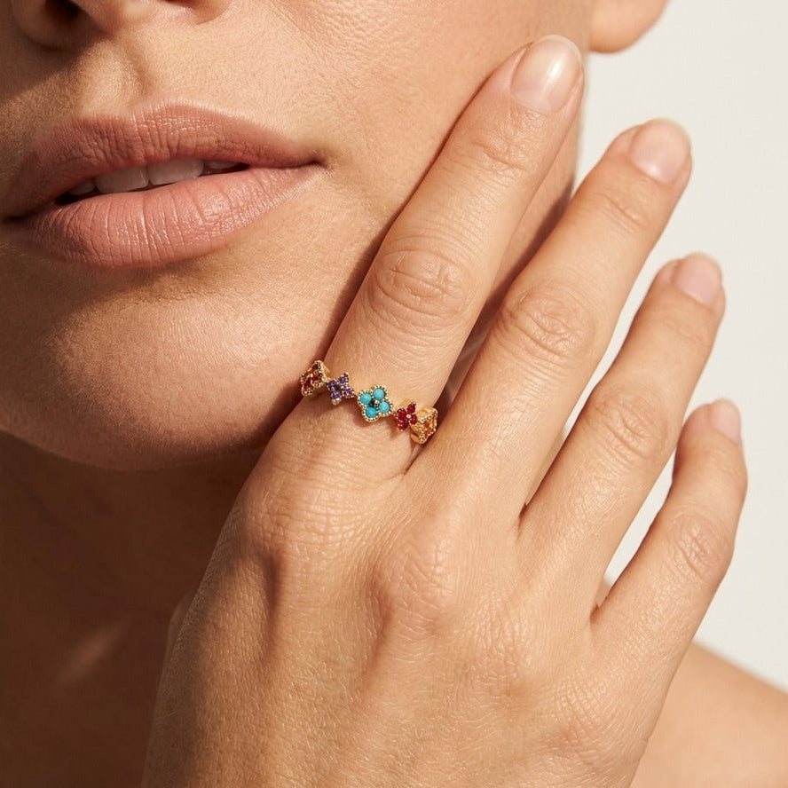 Mia Crystal Cluster Ring