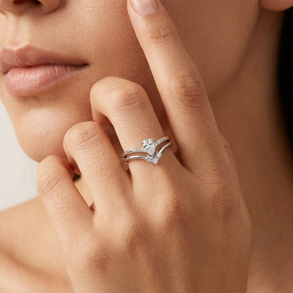 Élodie Crystal Duo Ring