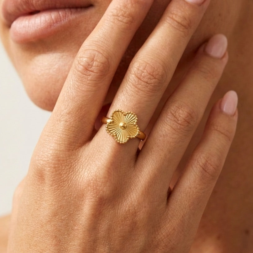 Rowena Gold Flower Ring