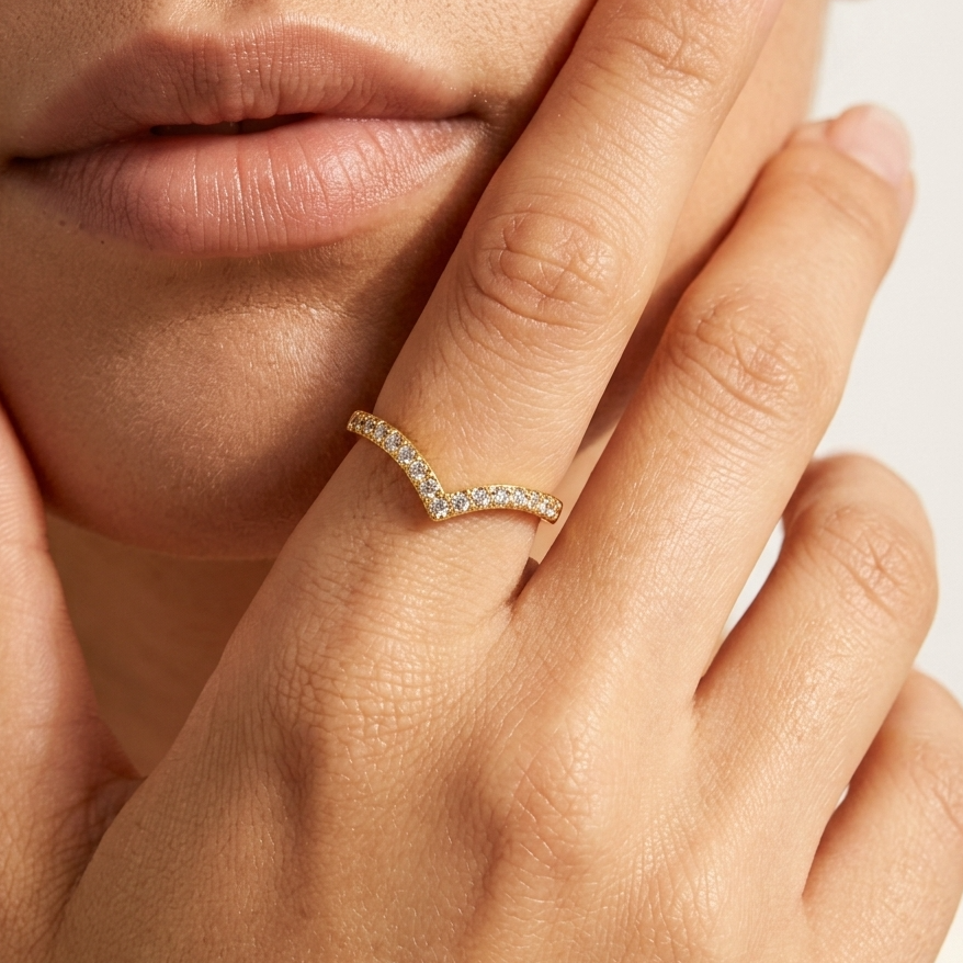 Emma Crown Crystal Ring