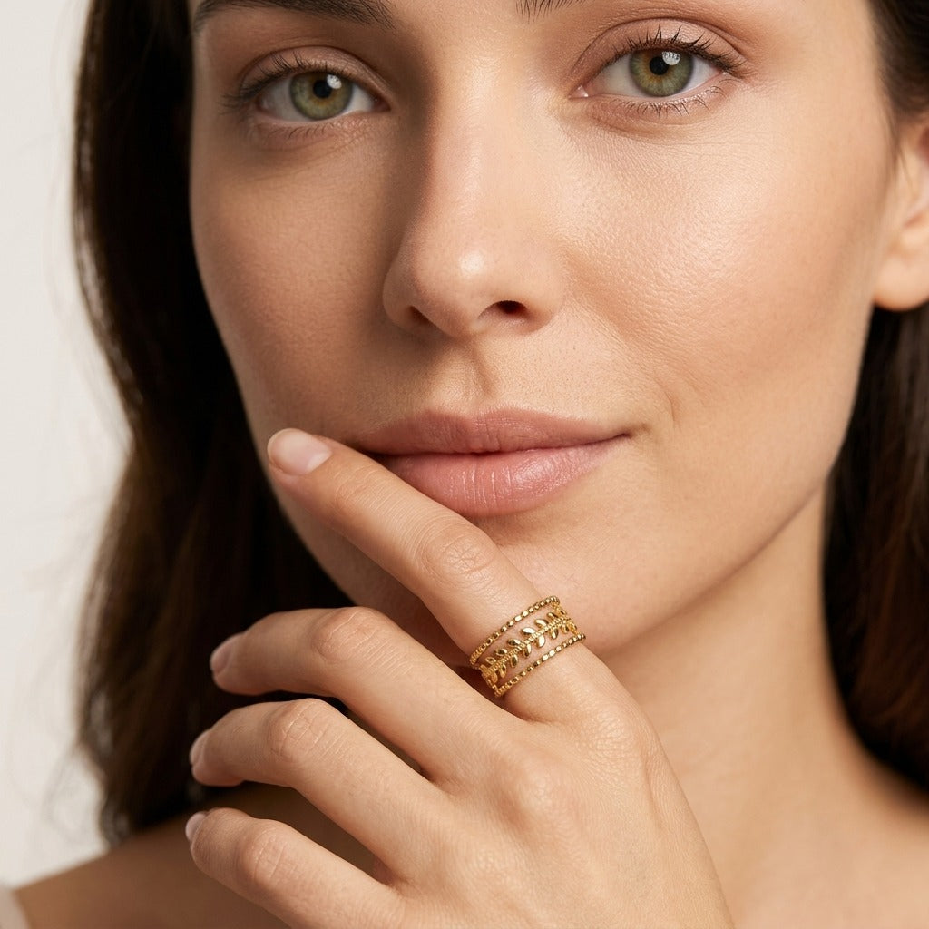 Maria Gold Leaf Ring